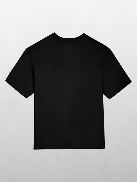 Plain Off-Shoulder Oversize Cotton T-Shirt